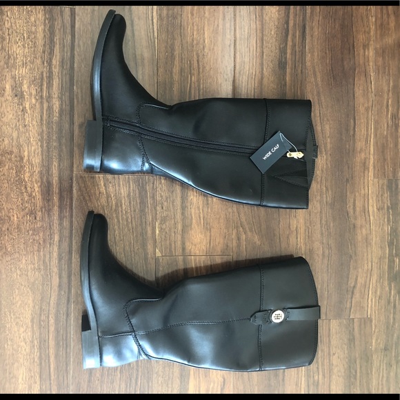 Tommy Hilfiger women's equestrian boots wide calf - Picture 2 of 5